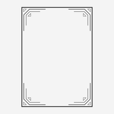 dekoratif çerçeve süsleme, vintage skeç, metin için şablon