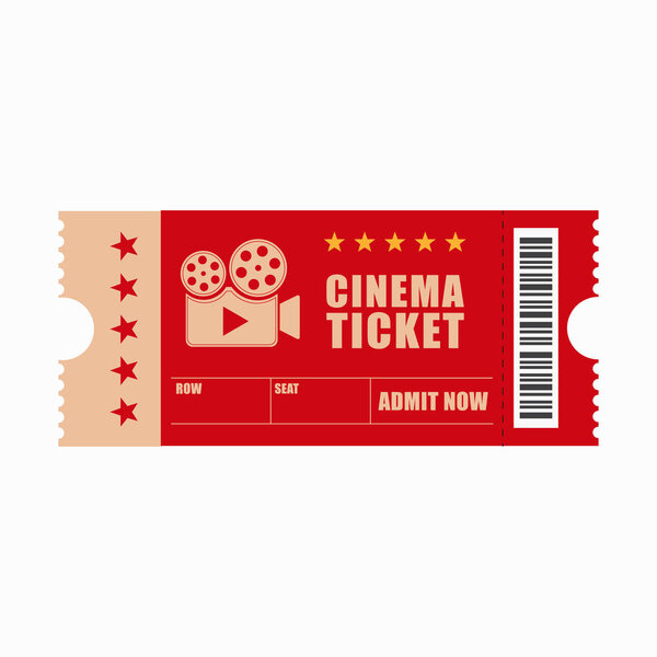cinema ticket, movie template, check layout