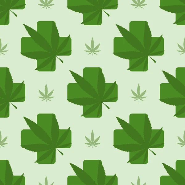 tıbbi esrar, seamless modeli, kağıt ambalaj Hediyelik