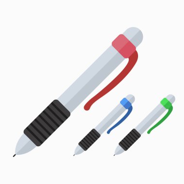 renkli kalemler, ofis aksesuarları kümesi