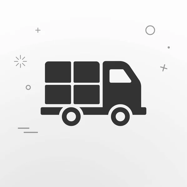 web icon truck, cargo delivery sign