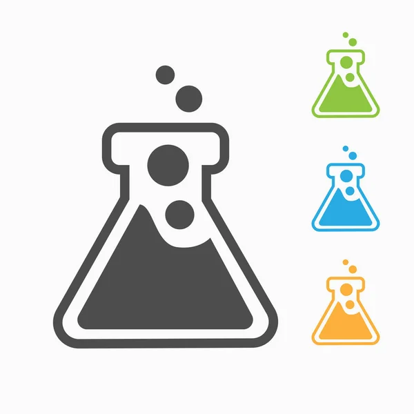 Laboratuvar camı, sıvı ile kimyasal Flask, Web simgesi