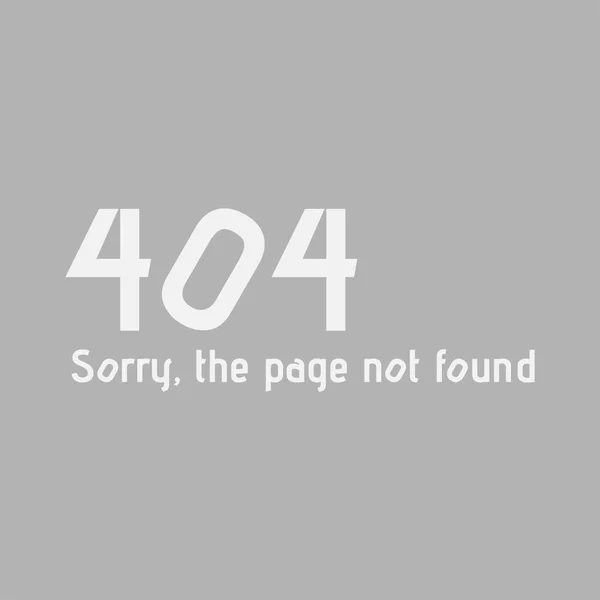 페이지 찾을 수 없습니다, 오류 404 — 스톡 벡터