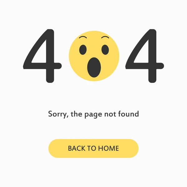 Az oldal nem található, hiba 404 — Stock Vector