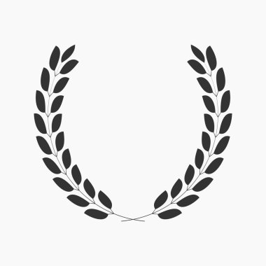 defne çelenk, vektör simgesi, en iyi spor amblemi