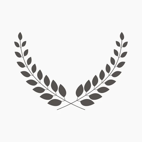 Babérkoszorú, vektor ikon, legjobb sport embléma — Stock Vector
