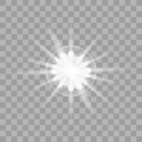 Luz blanca brillante — Vector de stock