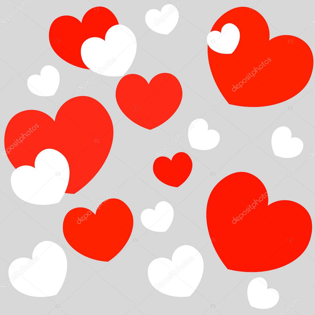 Design Template. Heart for Valentines Day 