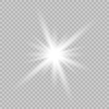 Parlak ışık efekti. 