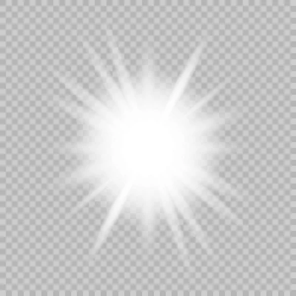 Lumière vive explose — Image vectorielle