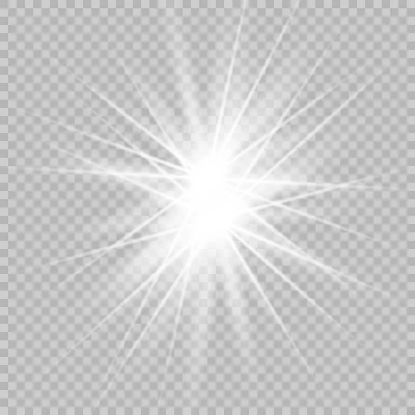 Gloed licht ontploft — Stockvector