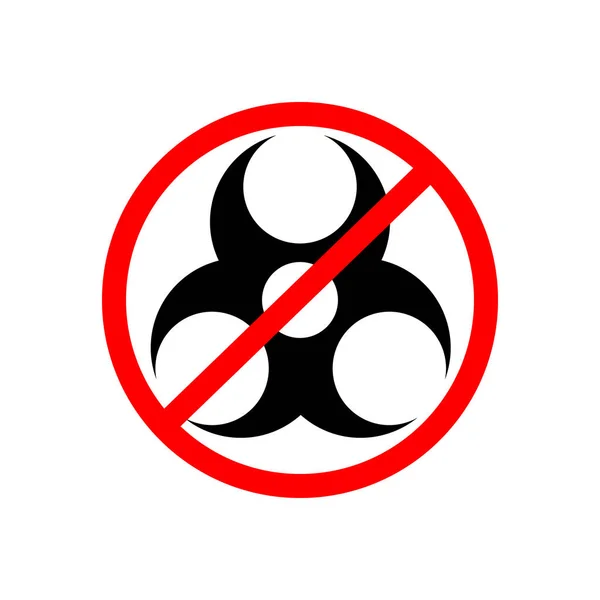Symbole dangereux - symbole de danger biologique . — Image vectorielle