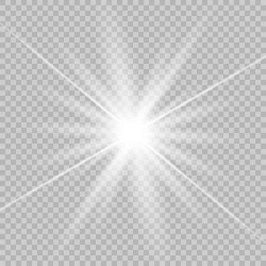 Beyaz güzel bir parlaklık ışık 