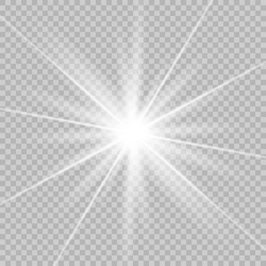 Beyaz güzel bir parlaklık ışık 