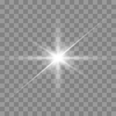 Beyaz parlayan ışık