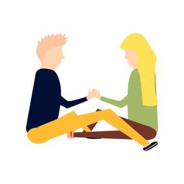 Sahne çok güzel romantik çift