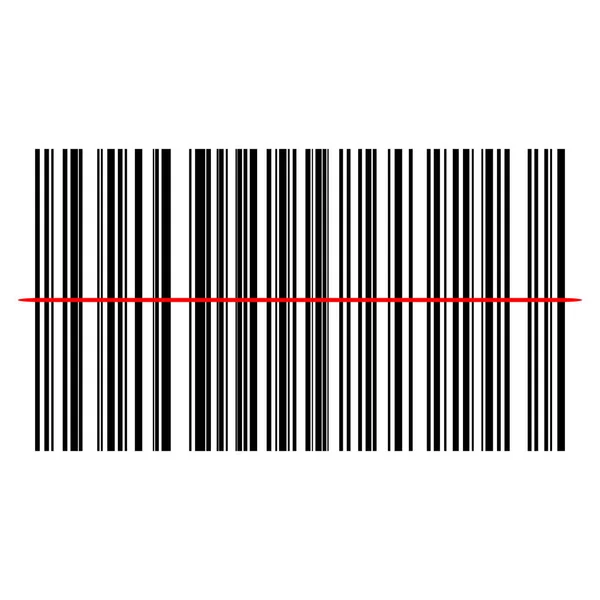 Ορίστε εικονίδιο ρεαλιστική barcode — Διανυσματικό Αρχείο