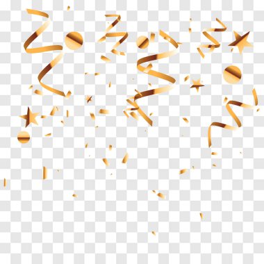 Altın konfeti Eps10