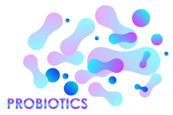 Probiotics Bacteria EPS10 — Stock Vector