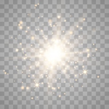 Parlama ışık efekti ile kıvılcım