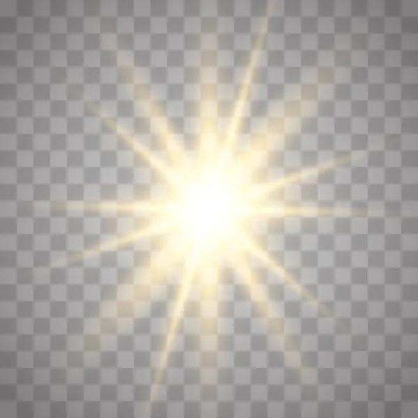 Efecto de luz brillante — Vector de stock