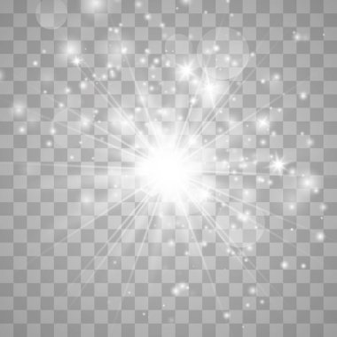 Parlama ışık efekti ile kıvılcım