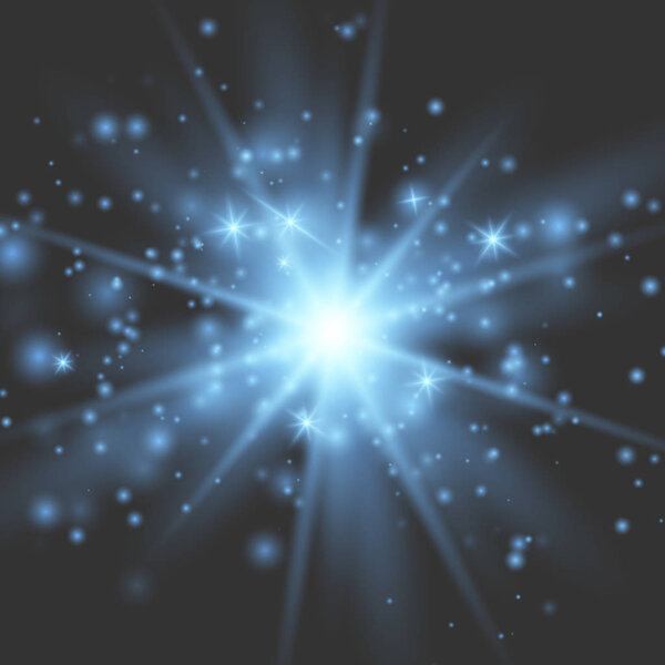 Эффект свечения с искрами
