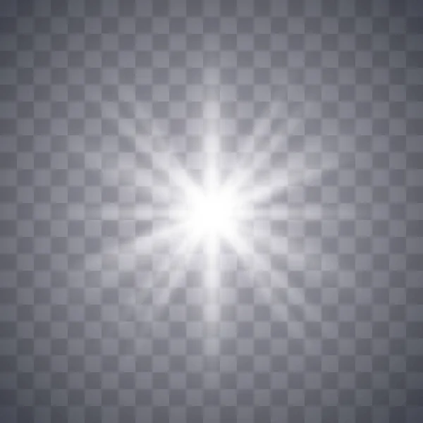 Luz blanca brillante — Vector de stock