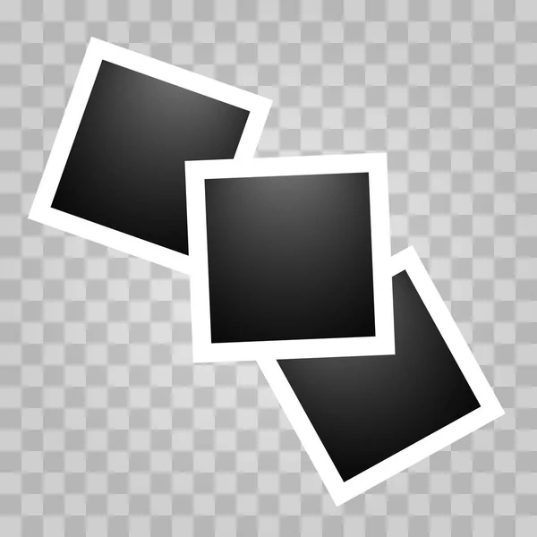 Polaroïd réaliste carré — Image vectorielle