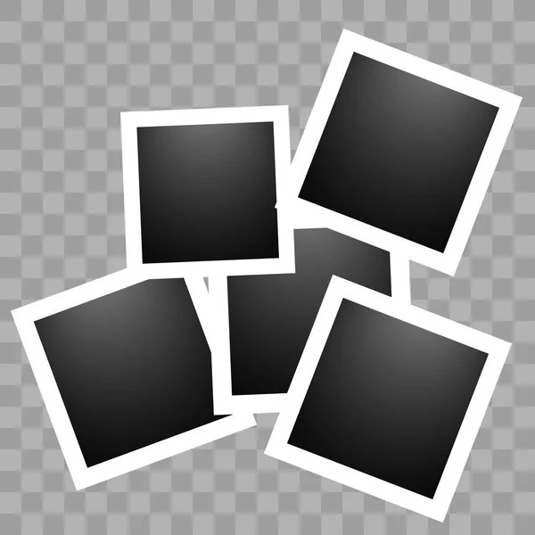 Quadratisch realistisches Polaroid — Stockvektor
