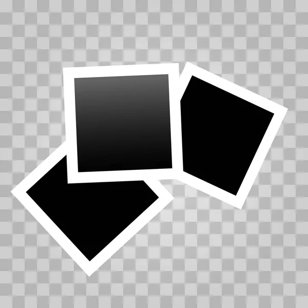 Vierkant realistische polaroid — Stockvector