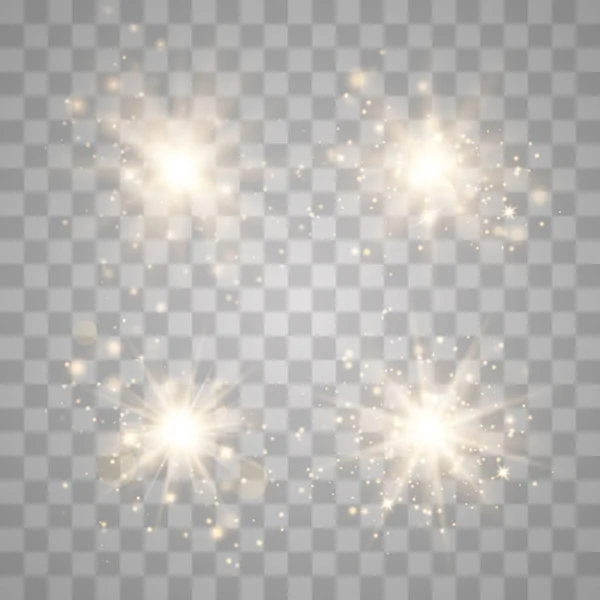 Conjunto de luz brillante — Vector de stock