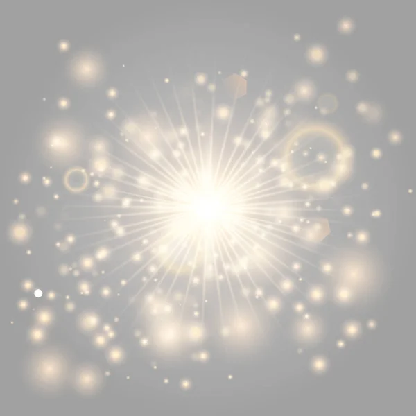 Glow light explodes — Stock Vector