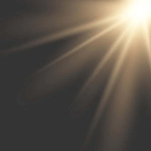 Güneş ışığı objektif parlama ışık — Stok Vektör