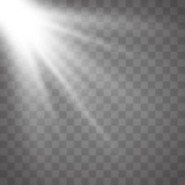 Ηλιακό φως φως αναλαμπής φακού — Διανυσματικό Αρχείο