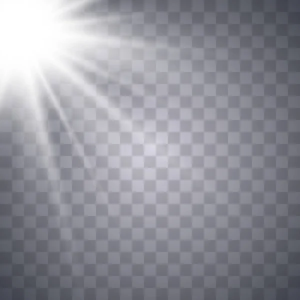 Napfény lens flare fény — Stock Vector