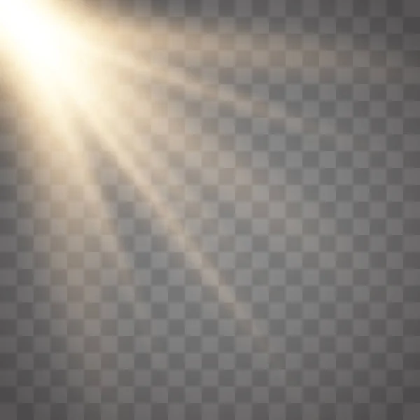 Zonlicht lens flare licht — Stockvector