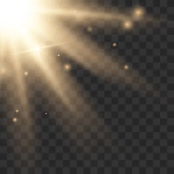 Zonlicht lens flare licht — Stockvector