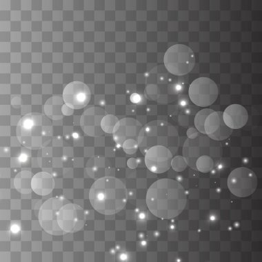 Parlayan bokeh ışıklar 