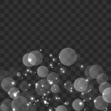 Parlayan bokeh ışıklar 