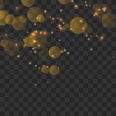 Parlayan bokeh ışıklar 