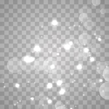 Parlayan bokeh ışıklar 