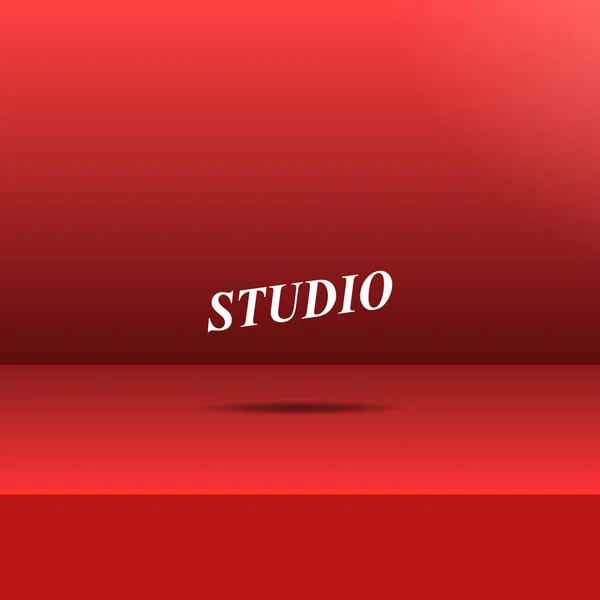 Lege studio kamer — Stockvector