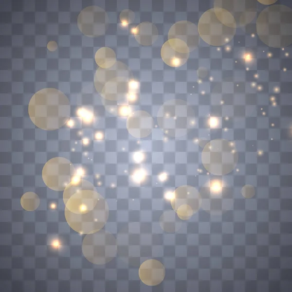 Luces bokeh brillantes — Vector de stock