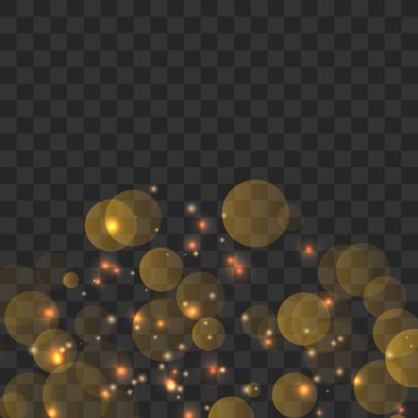 Parlayan bokeh ışıklar 