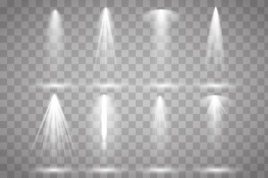 Sahne ışıklarıyla parlak ışıklandırma