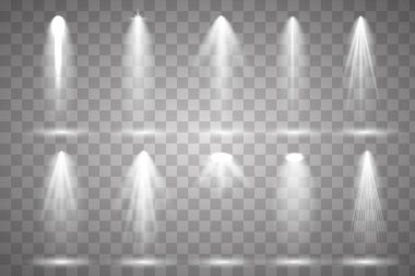 Sahne ışıklarıyla parlak ışıklandırma