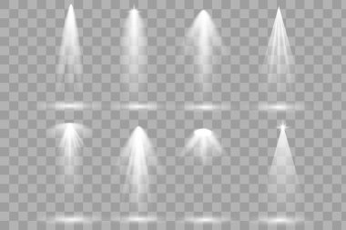 Sahne ışıklarıyla parlak ışıklandırma