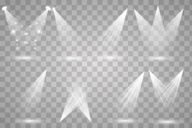 Sahne ışıklarıyla parlak ışıklandırma