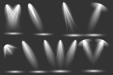 Sahne ışıklarıyla parlak ışıklandırma